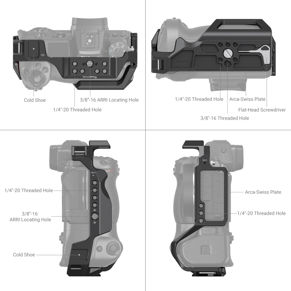 SmallRig kavez za Nikon Z6II / Z7II sa MB-N11 Battery Grip-om 3866 - 3